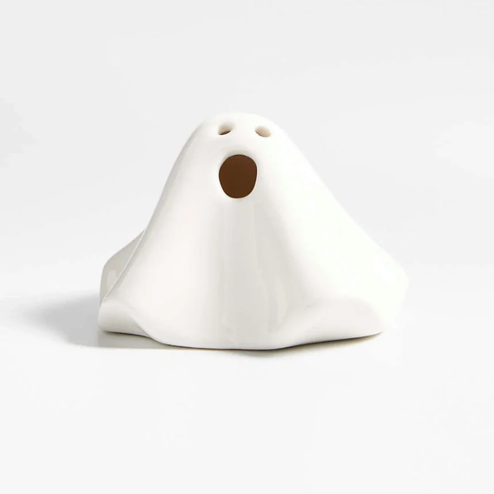 Crate&barrel LED Ceramic Halloween Ghosts